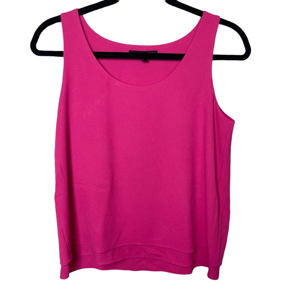 Banana Republic Sleeveless 2 Tiered Pullover Top Pink Small Petite